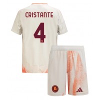 Maglia Calcio AS Roma Bryan Cristante #4 Seconda Divisa Bambino 2024-25 Manica Corta (+ pantaloncini)